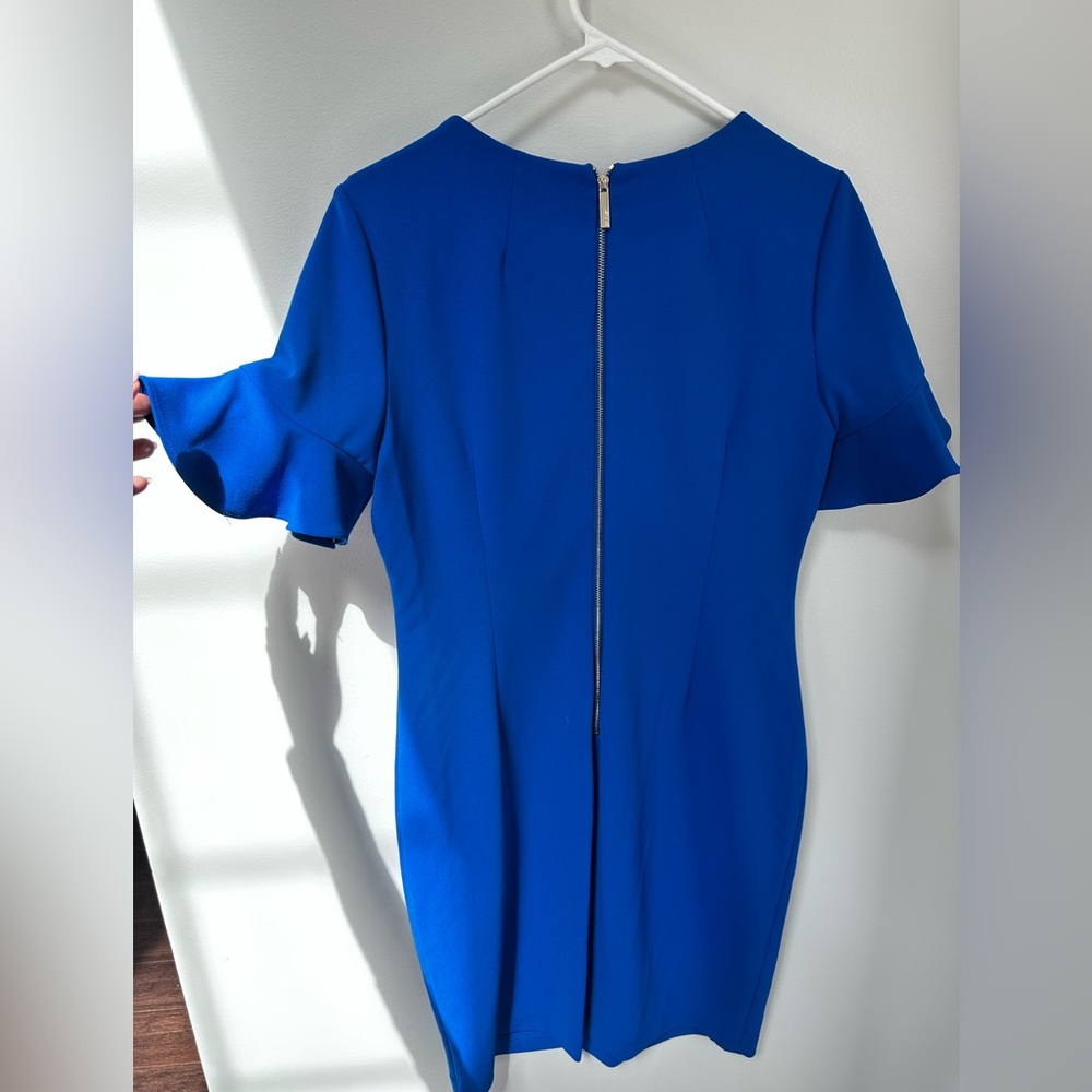 Calvin Klein Blue Midi Dress with Elegant Design - Picture 5 of 5